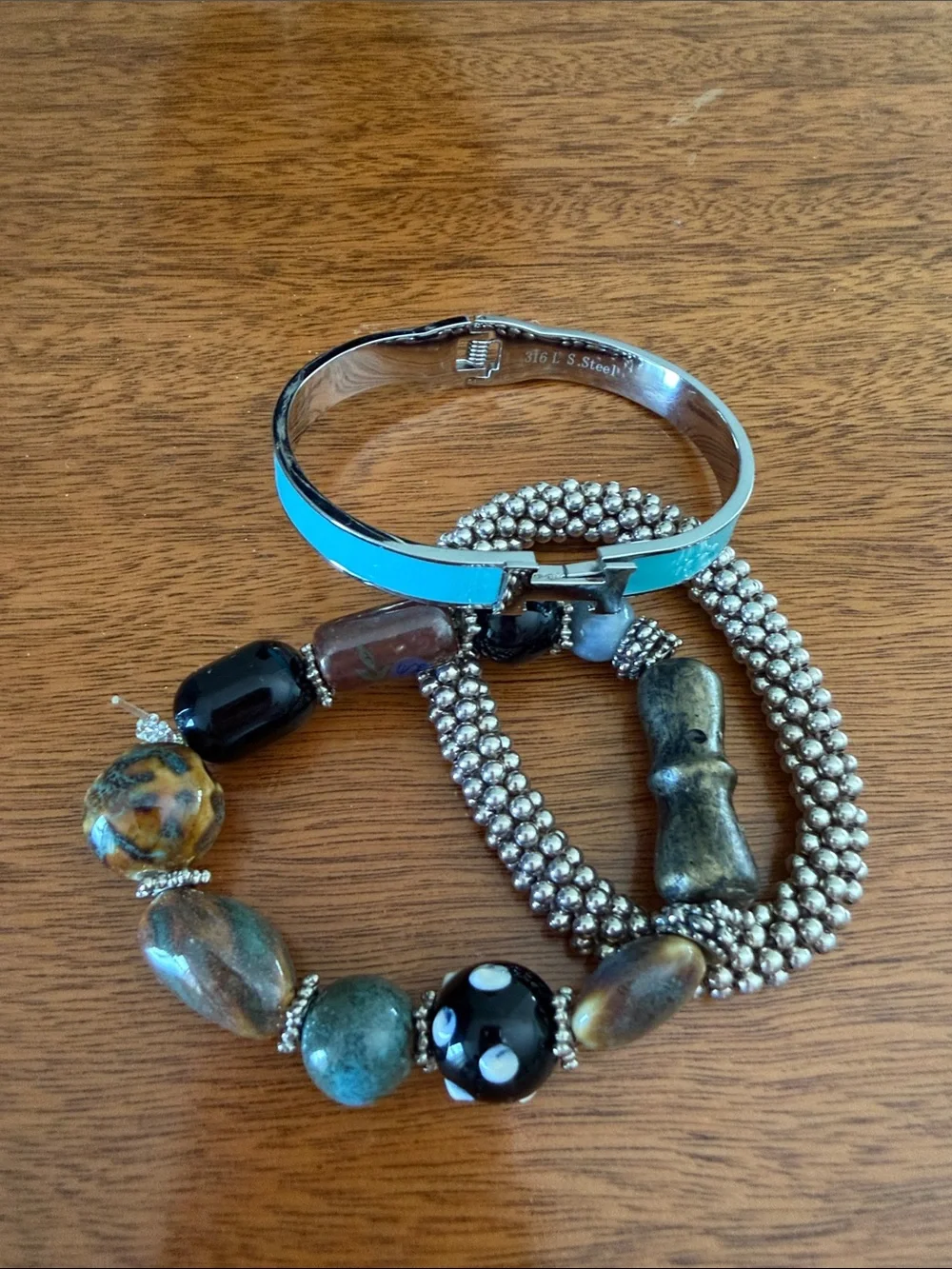Jewelry Lot including Michael Kors Silver 3-layer Necklace.